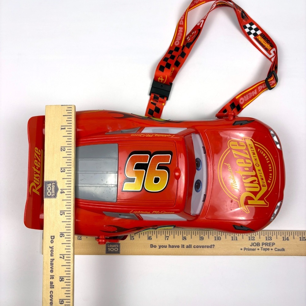 New Disney Parks 20th Anniversary Lightning McQueen Popcorn Bucket Lights Up '26 - Picture 15 of 16